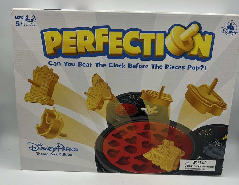 Disney Parks Perfection Theme Park Edition Board Game Complete Tested Hasbro